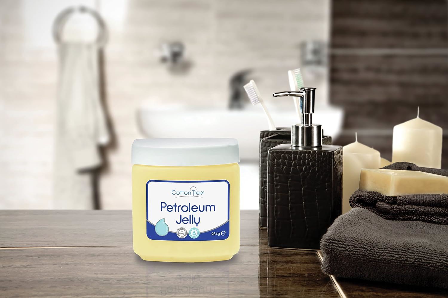 Cotton Tree Original Petroleum Jelly Pot Dry Skin Protection Burns Chapping 226g