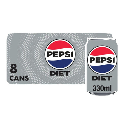 Pepsi Diet Cola Cans 24 x 330 ml