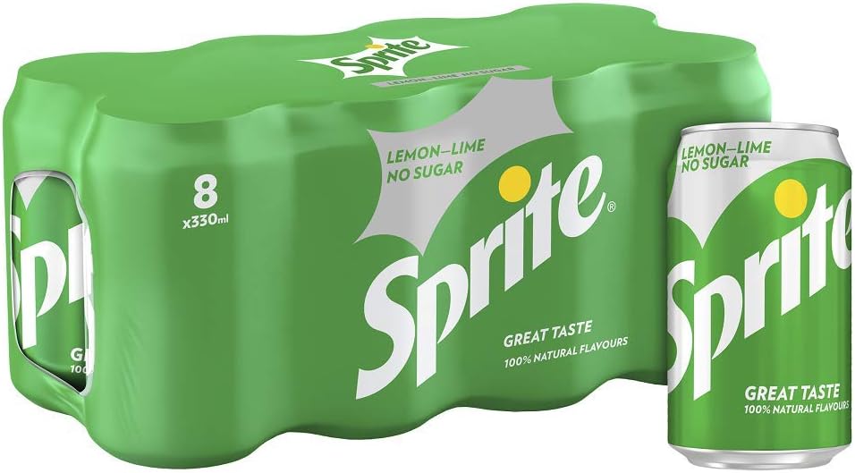 Sprite Can Zero 330 ml (Pack of 8)