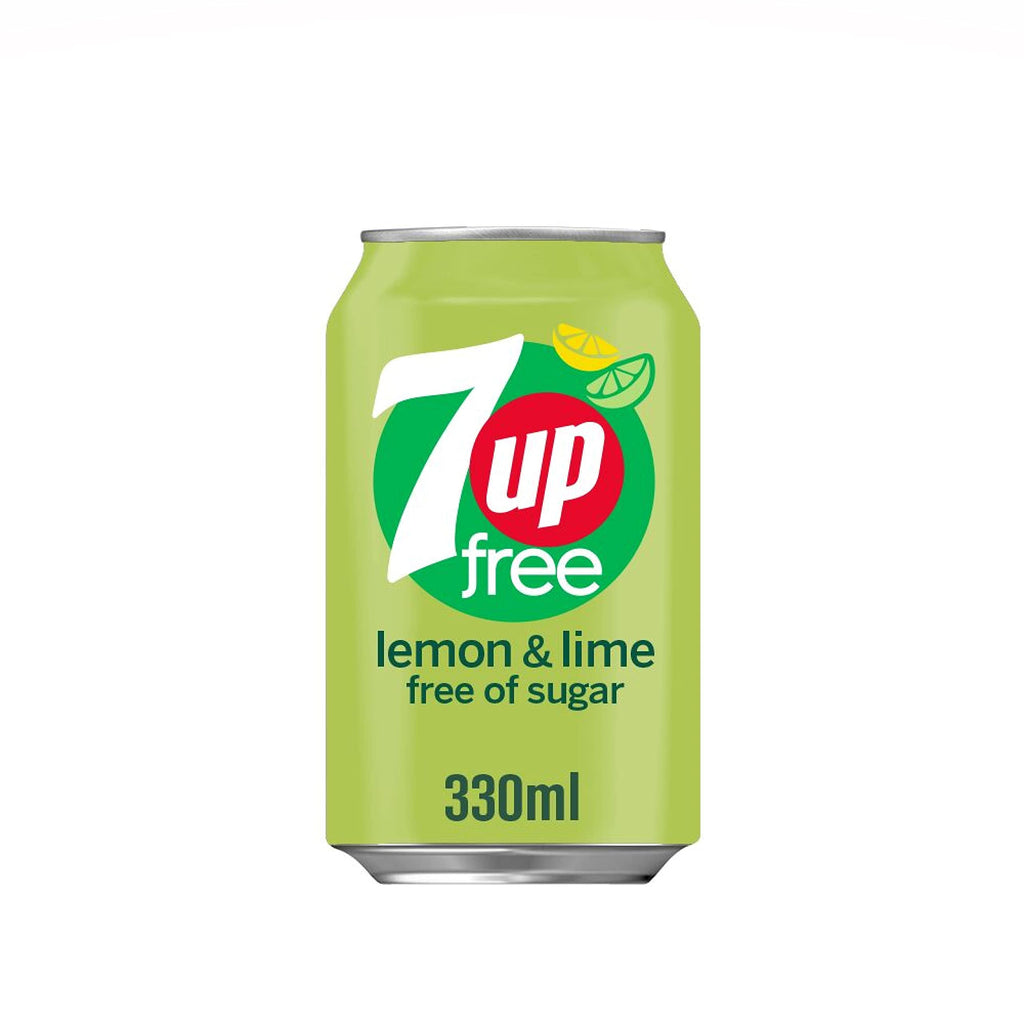 7UP Zero Lemon & Lime Cans 24 x 330ml