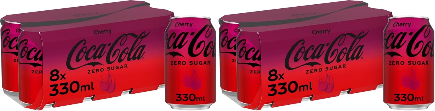 Coca-Cola Zero Sugar Soft Drink Cans, 24 x 330 mL