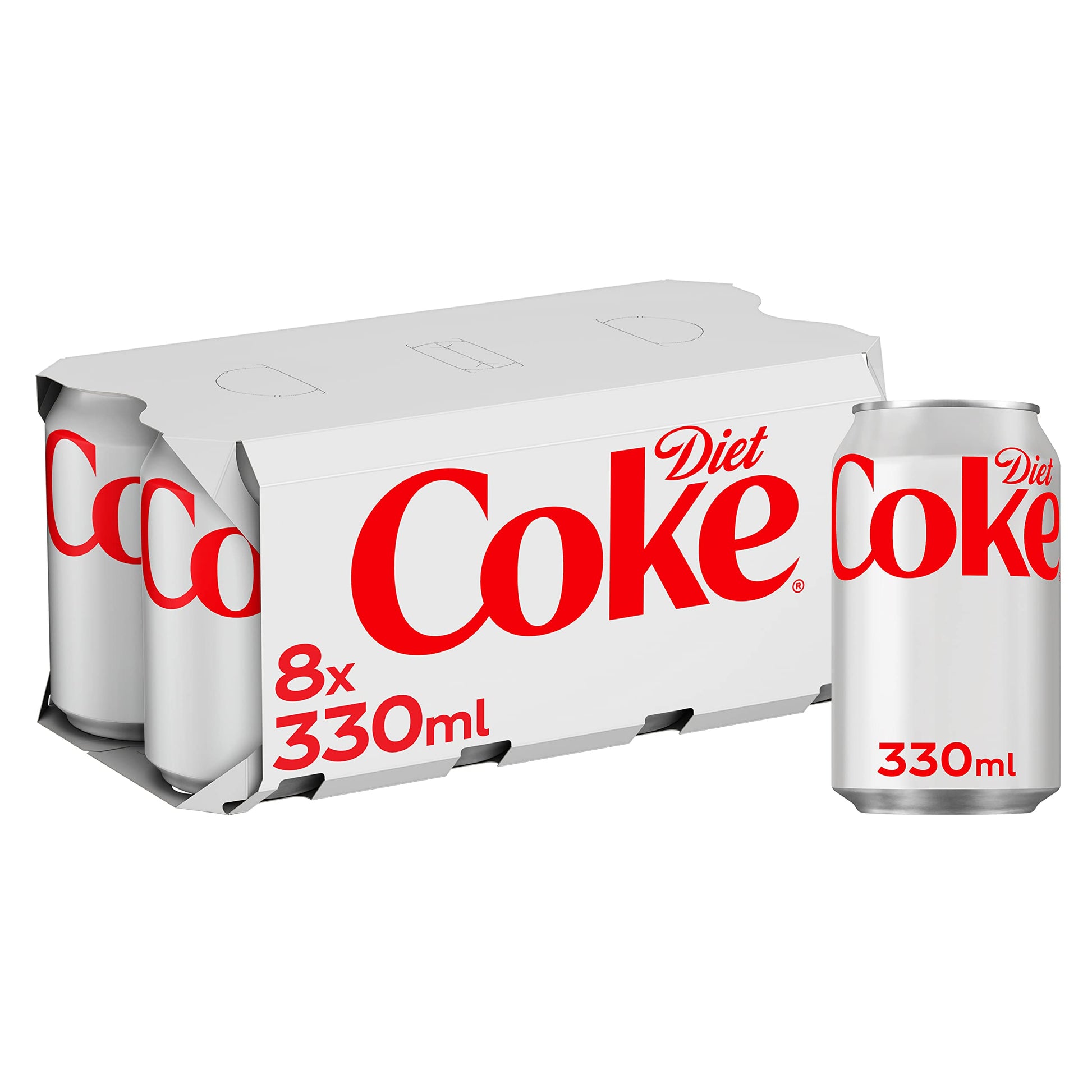 Diet Coke Soft Drink Cans, 24 x 330 mL