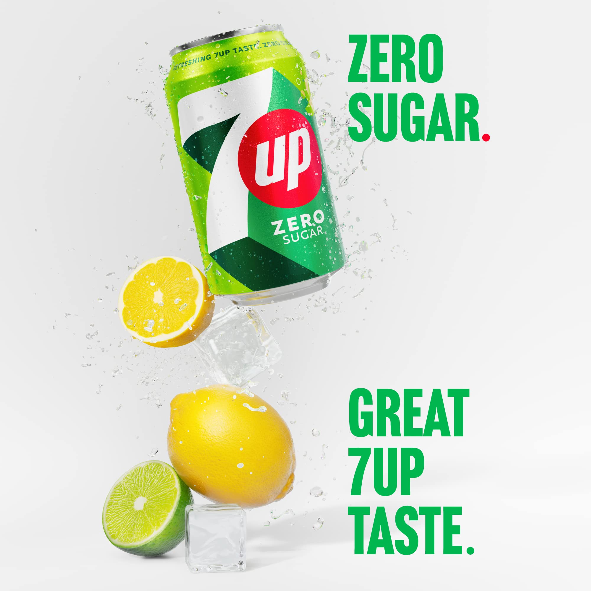 7UP Zero Lemon & Lime Cans 24 x 330ml