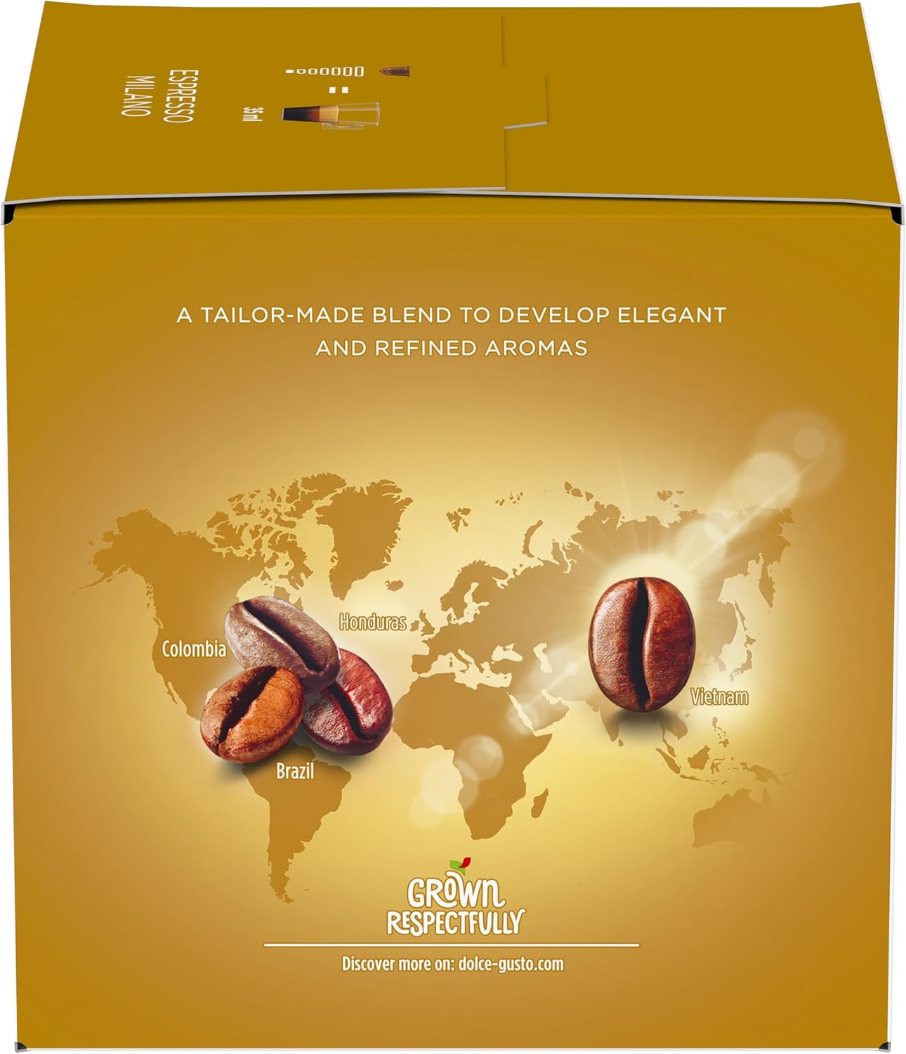NESCAFÉ Dolce Gusto | Espresso Milano | 16 capsules | 3 Packs | 48 Cups