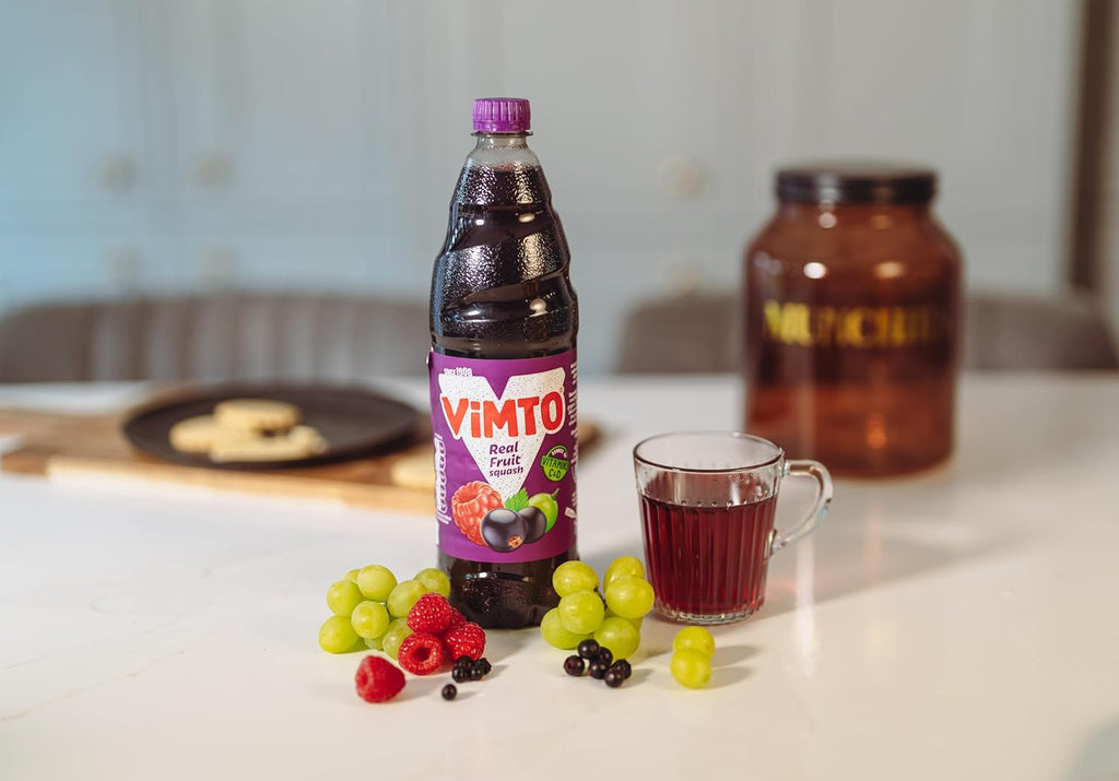 Vimto Squash – No Added Sugar – Real Fruit Flavour – Vitamins C & D – 2L Bottle – Low Calorie