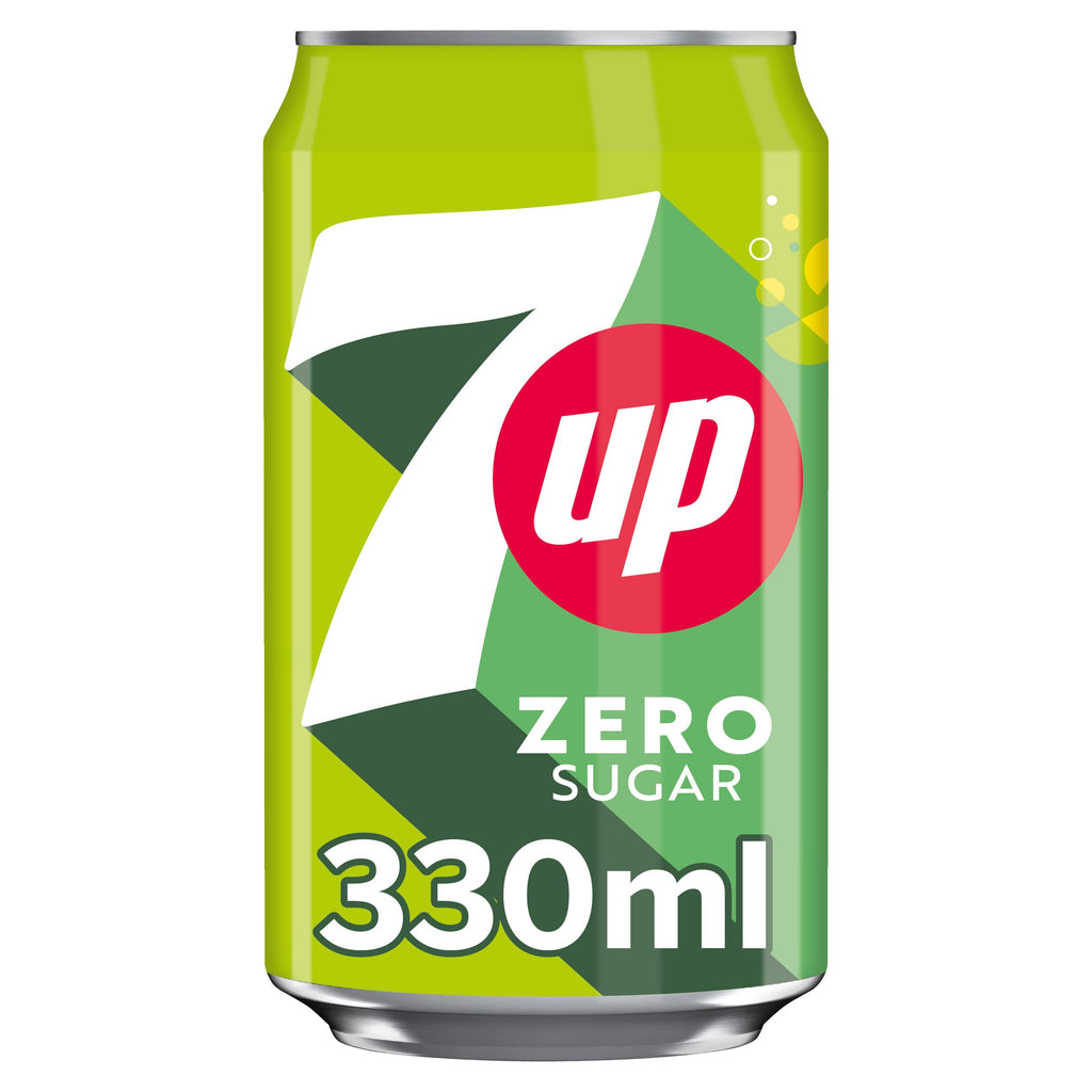 7UP Zero Lemon & Lime Cans 24 x 330ml