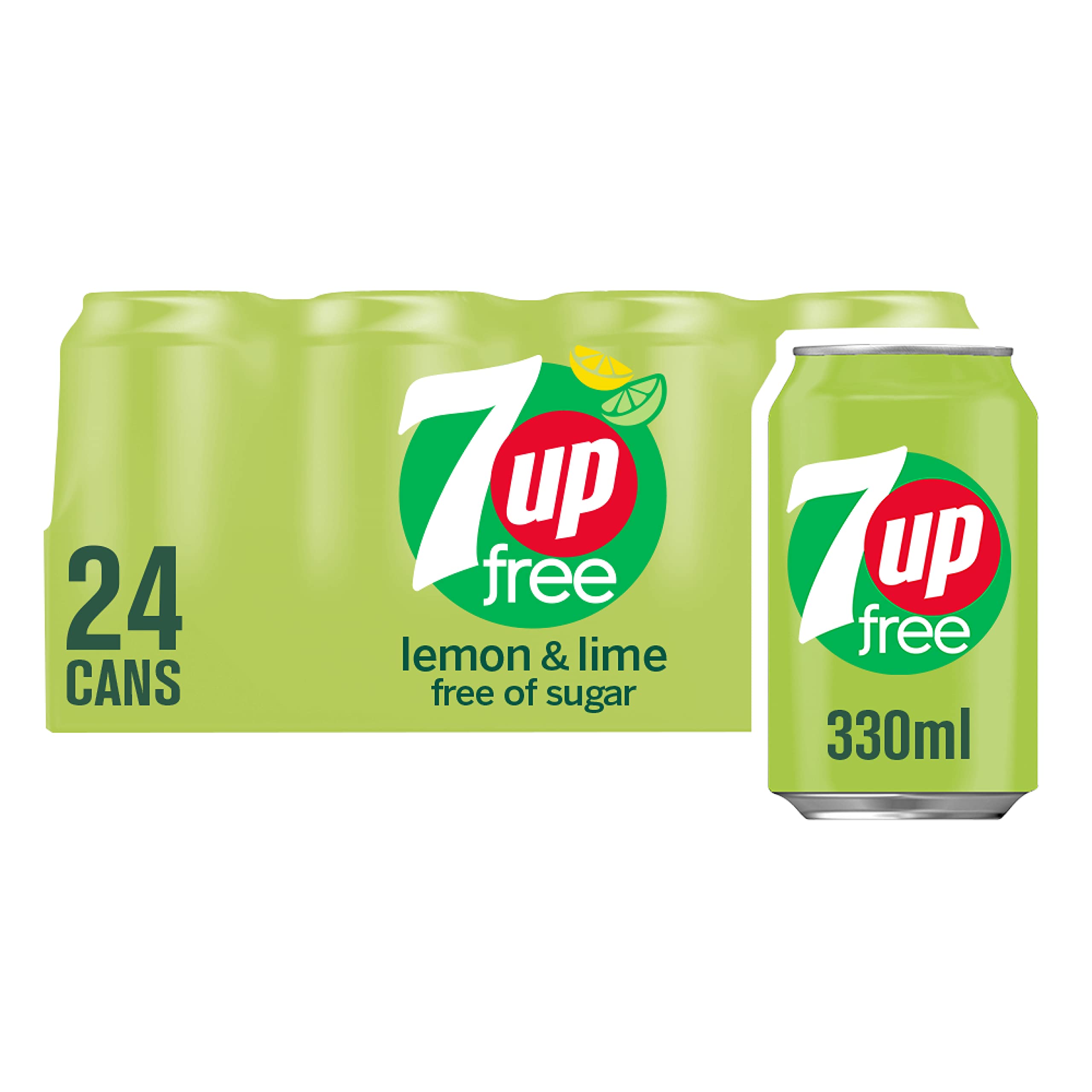 7UP Zero Lemon & Lime Cans 24 x 330ml