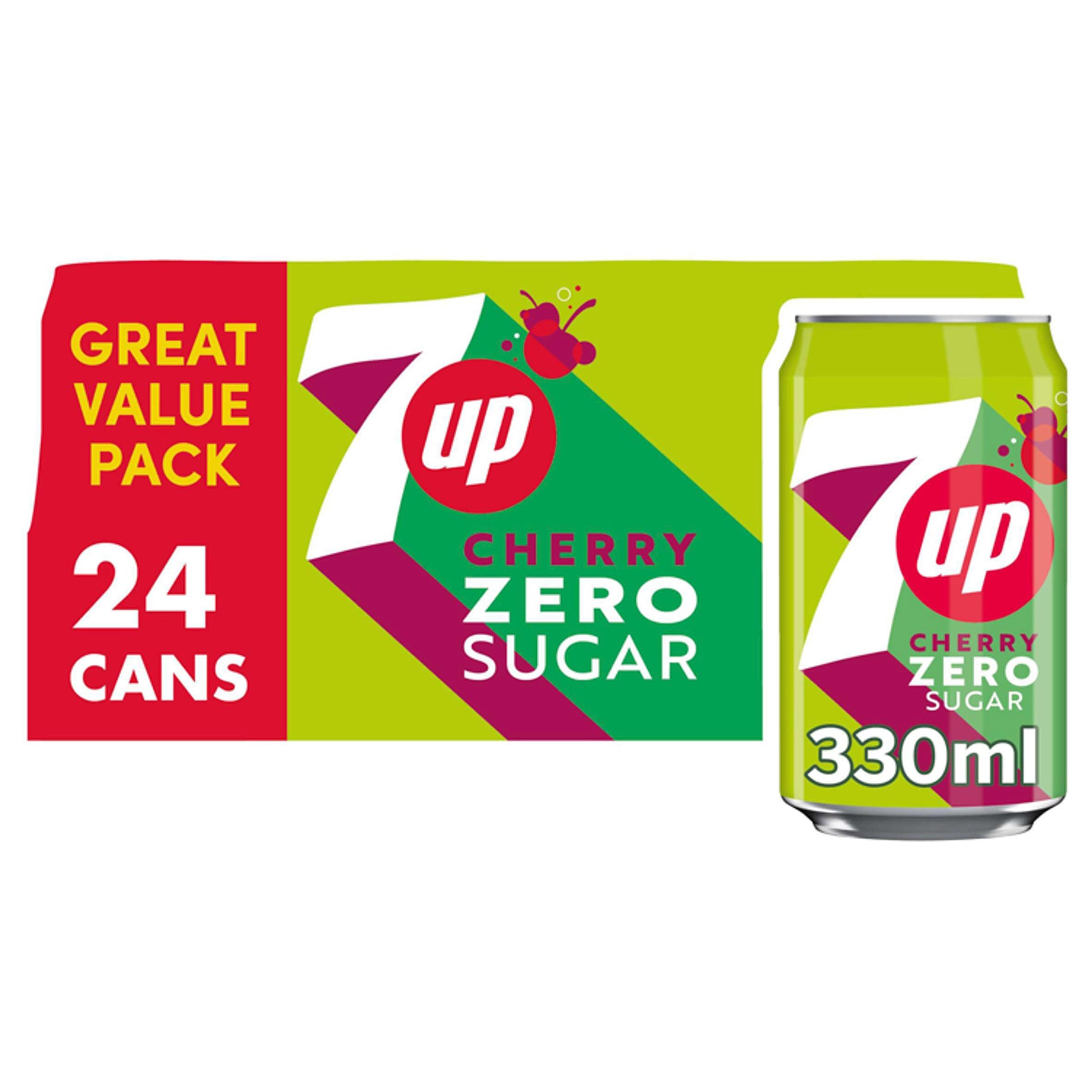 7UP Zero Lemon & Lime Cans 24 x 330ml