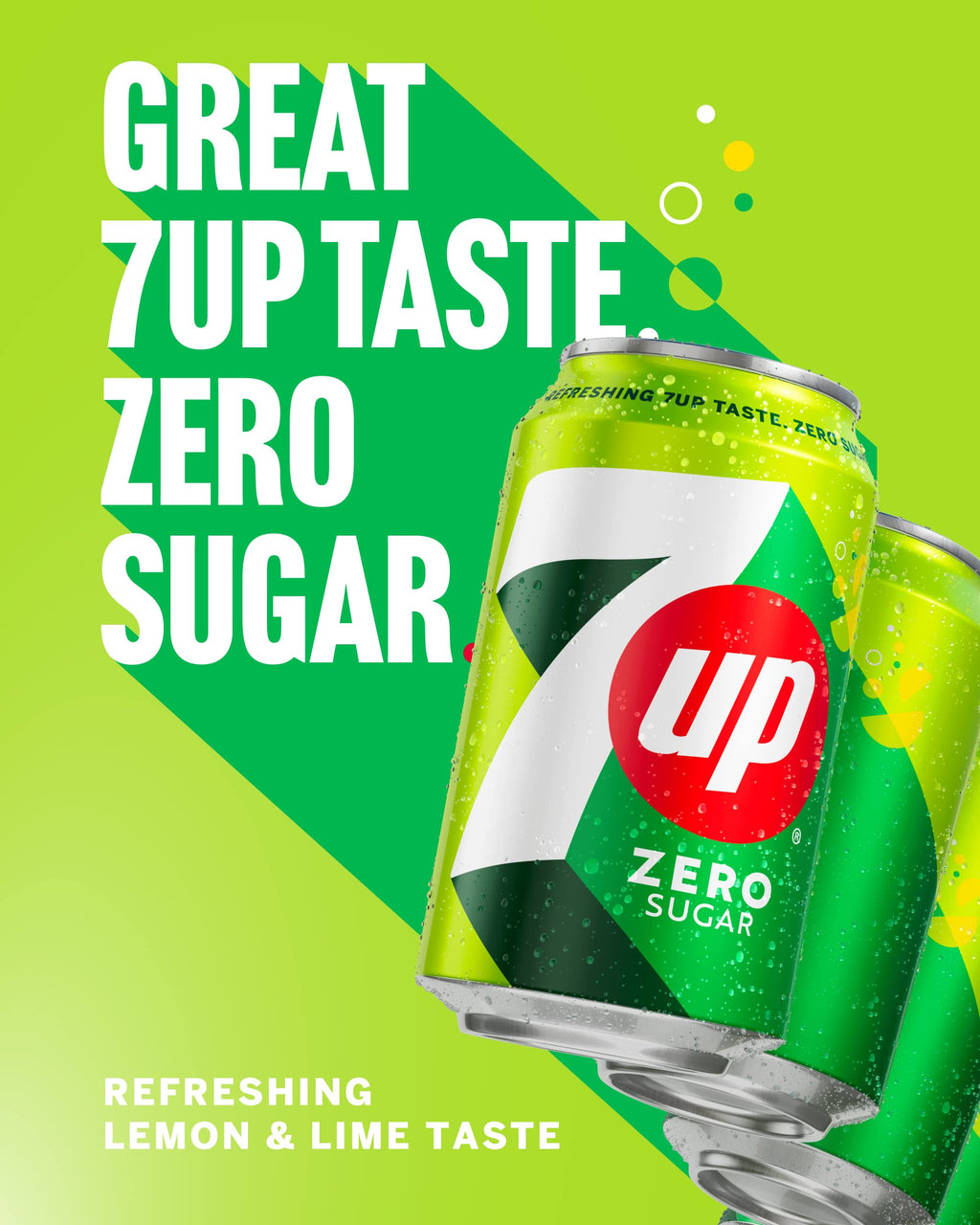 7UP Zero Lemon & Lime Cans 24 x 330ml