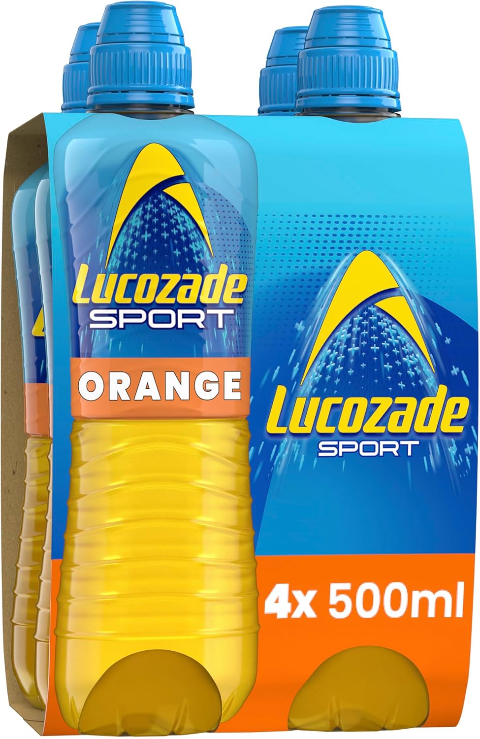 Lucozade Sport Body Fuel - Orange 4x500ml , Isotonic sports drink, with Electrolytes and Vitamin B3 ,Still , Bursting with Flavour