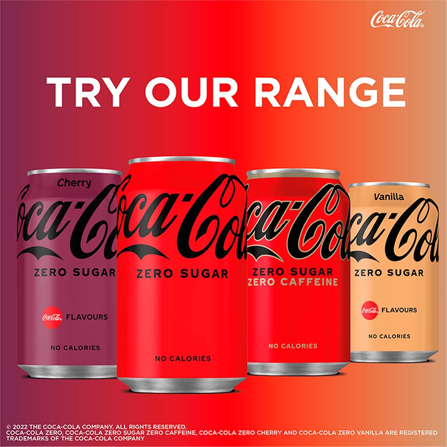 Coca-Cola Zero Sugar Soft Drink Cans, 24 x 330 mL