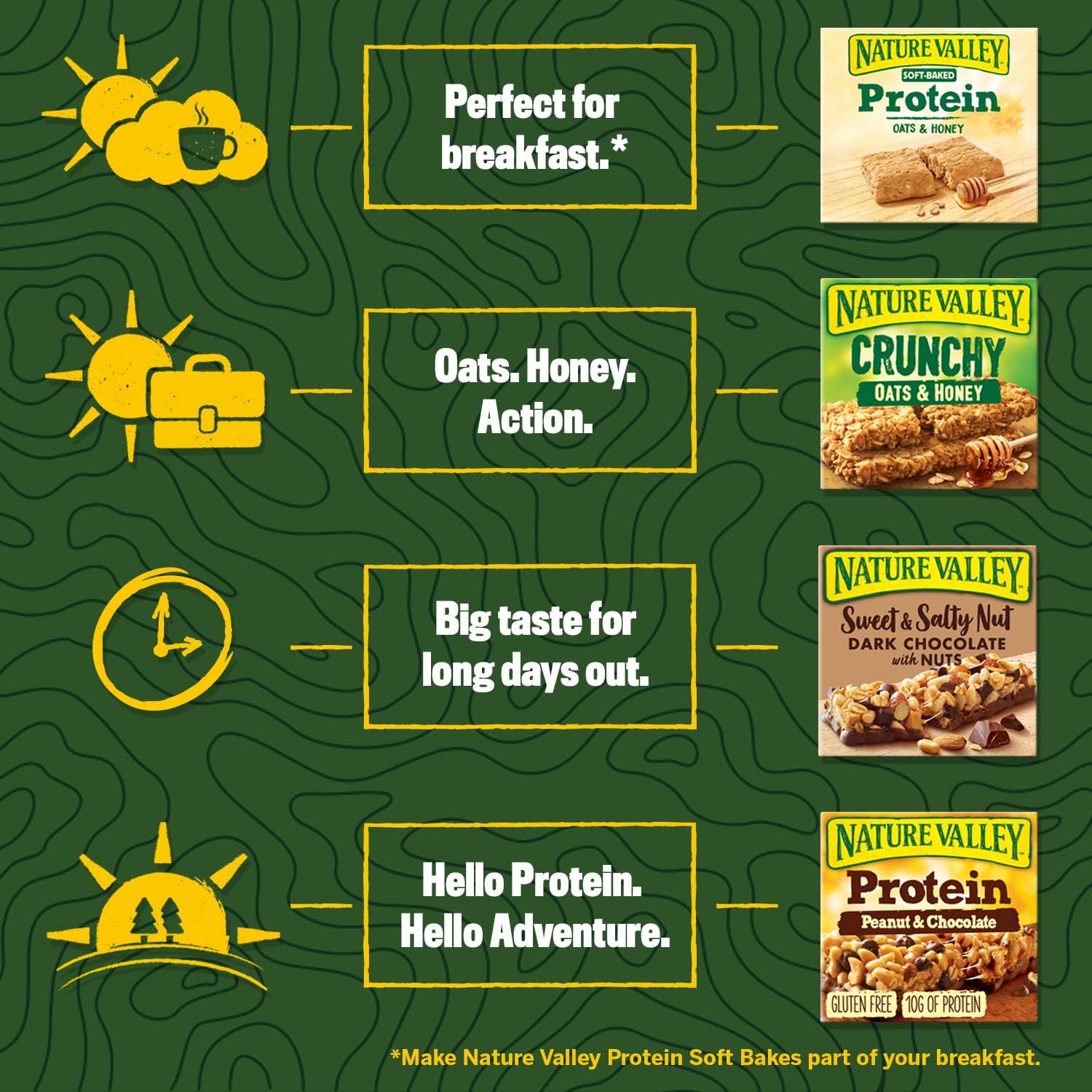 Nature Valley Crunchy Granola Bars Oats 'n' Honey 40 Pack 2 Bars Per Pack