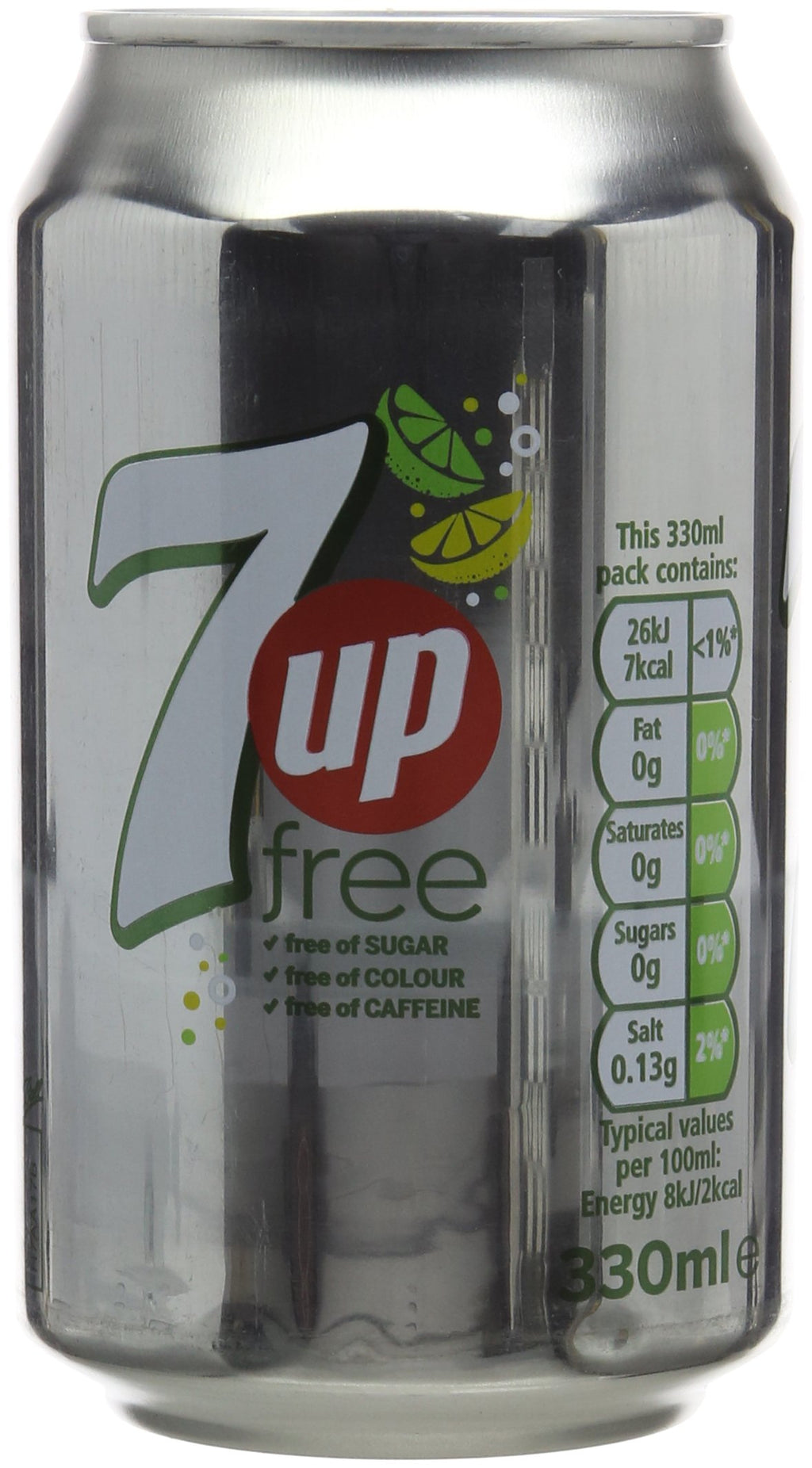 7UP Zero Lemon & Lime Cans 24 x 330ml