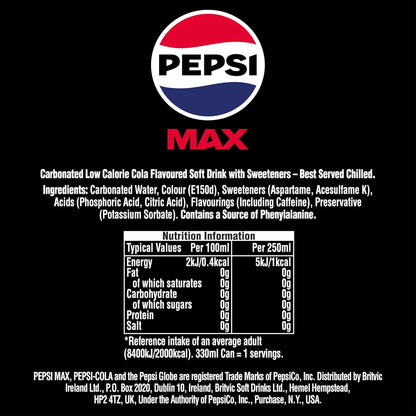 Pepsi Max 2L Bottle