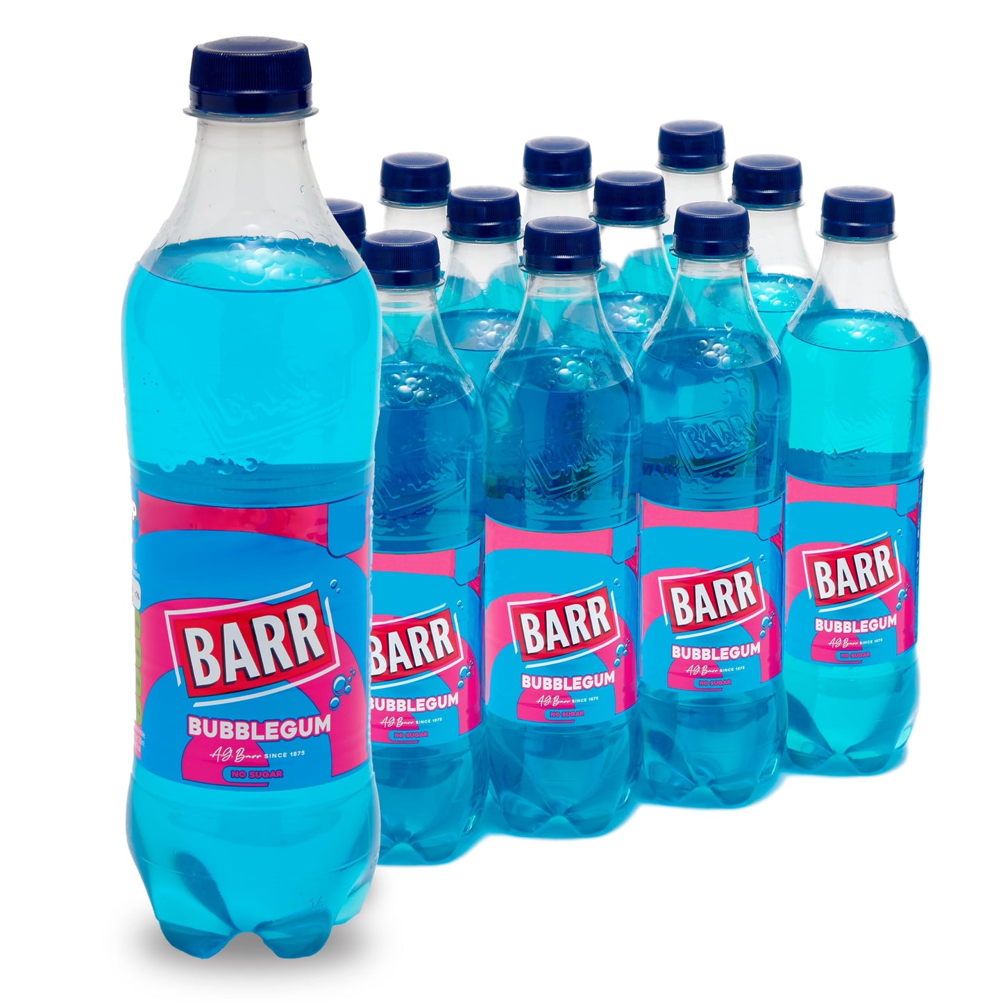BARR 24 Pack American Cream Soda, Zero No Sugar Sparkling Soft Drink with a Creamy Taste of American Cream Soda Fizzy Pop, 24 x 330ml Cans