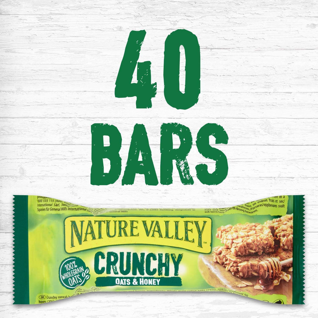 Nature Valley Crunchy Granola Bars Oats 'n' Honey 40 Pack 2 Bars Per Pack