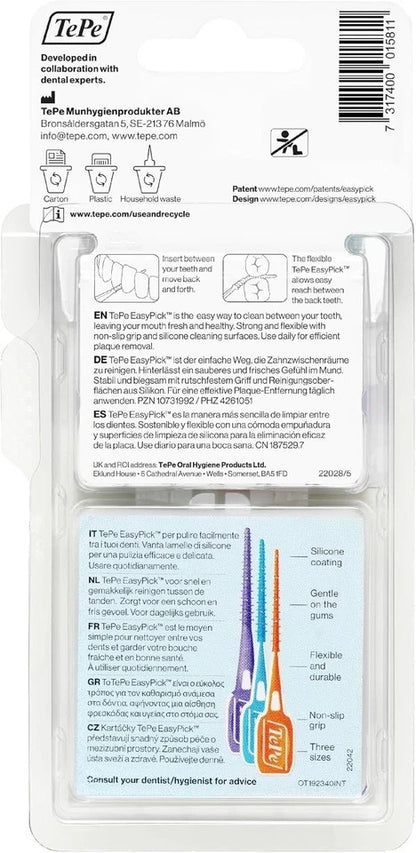 TePe Easy Pick Interdental Brush, Orange, Size: XS/S , Pack of 1 x 36
