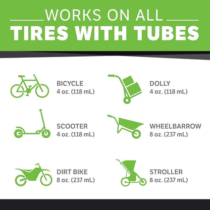 Slime 10015 Bike Tube Puncture Repair Sealant, Prevent and Repair, suitable for
