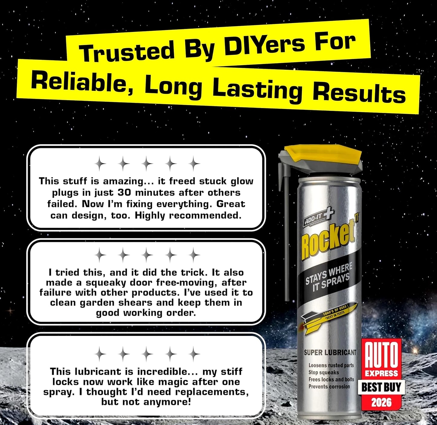 Rocket TT Super Tube Lubricant Spray 450ml | Rust Remover &amp; Anti-Corrosion