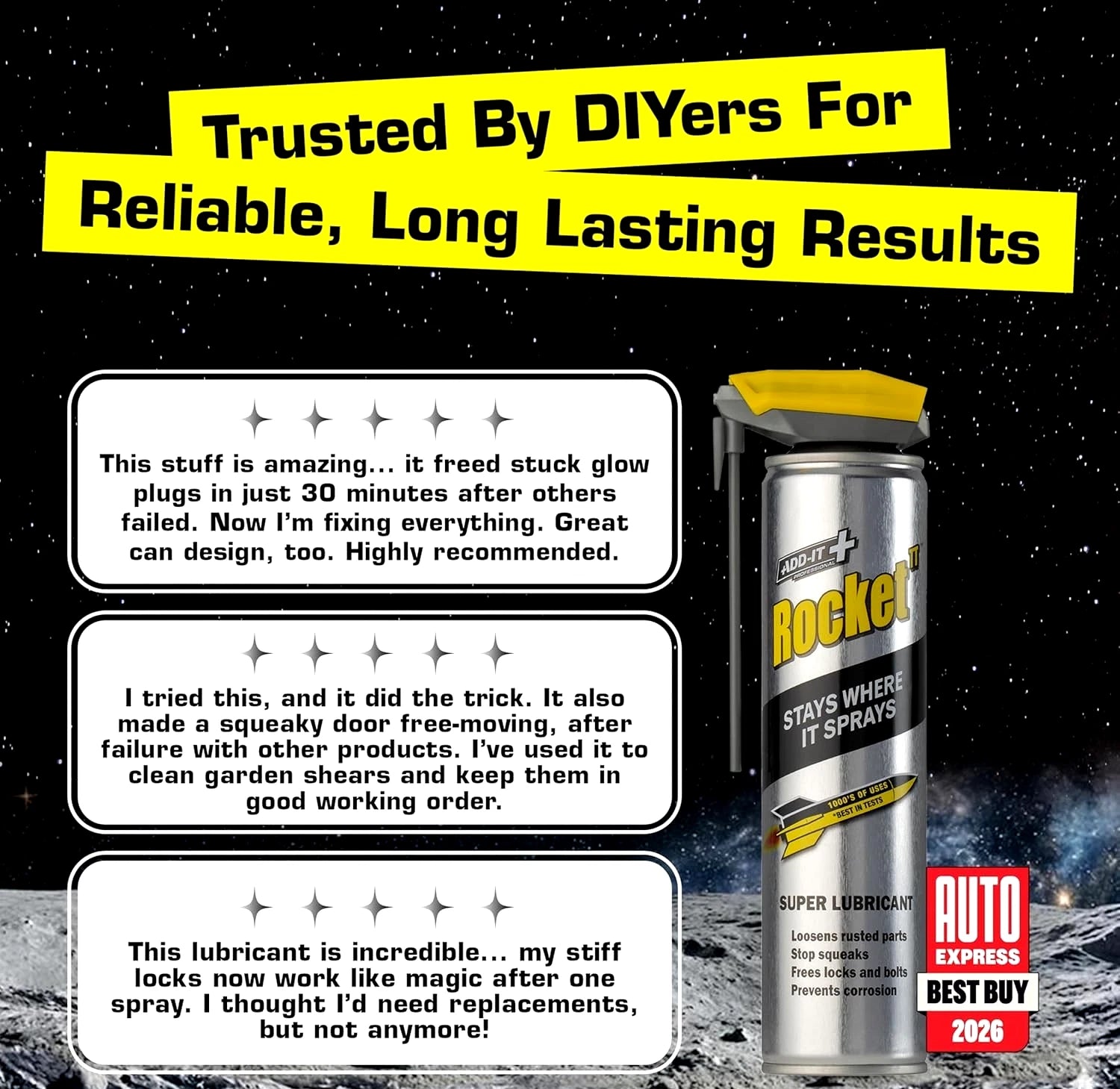 Rocket TT Super Tube Lubricant Spray 450ml | Rust Remover &amp; Anti-Corrosion