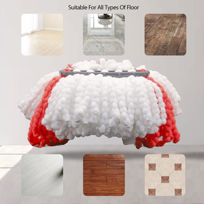 5-Pack Cleaning Turbo Microfiber Replacement Refill Mop Heads for Vileda Wring