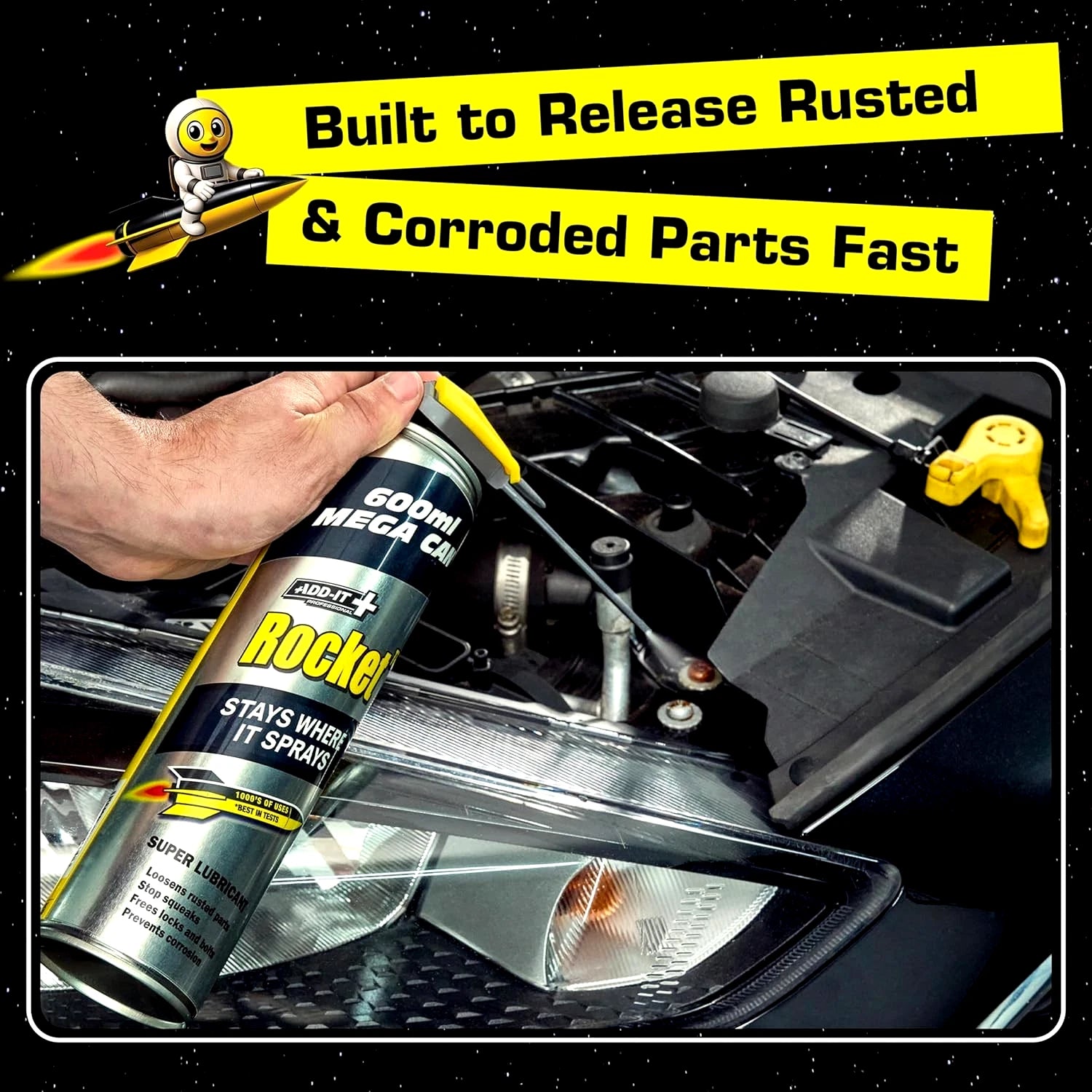 Rocket TT Super Tube Lubricant Spray 450ml | Rust Remover &amp; Anti-Corrosion