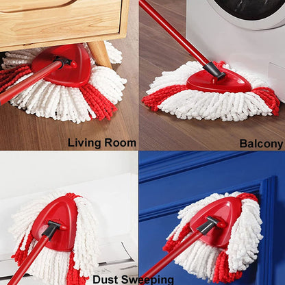 5-Pack Cleaning Turbo Microfiber Replacement Refill Mop Heads for Vileda Wring
