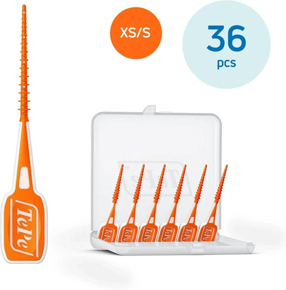 TePe Easy Pick Interdental Brush, Orange, Size: XS/S , Pack of 1 x 36
