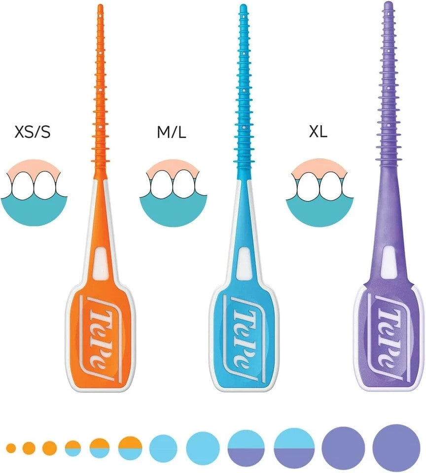TePe Easy Pick Interdental Brush, Orange, Size: XS/S , Pack of 1 x 36