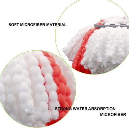 5-Pack Cleaning Turbo Microfiber Replacement Refill Mop Heads for Vileda Wring