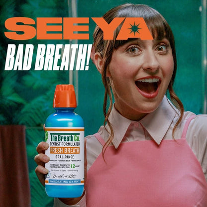 The Breath Co Alcohol Free Mouthwash -Dentist Formulated Oral Rinse for 12 300ML