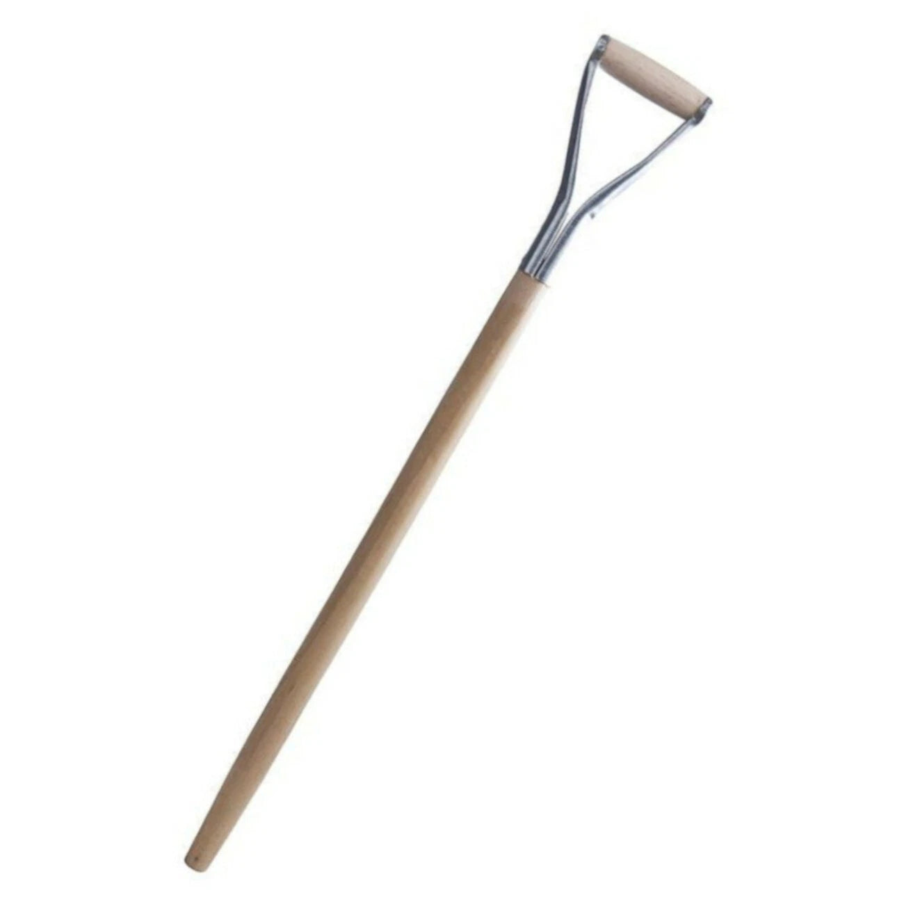 D Type 1m Long Solid Wooden Shovel Spade Fork Shaft with Metal Handle New ❀ D02