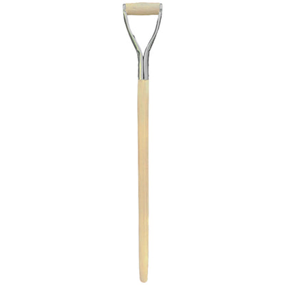 D Type 1m Long Solid Wooden Shovel Spade Fork Shaft with Metal Handle New ❀ D02