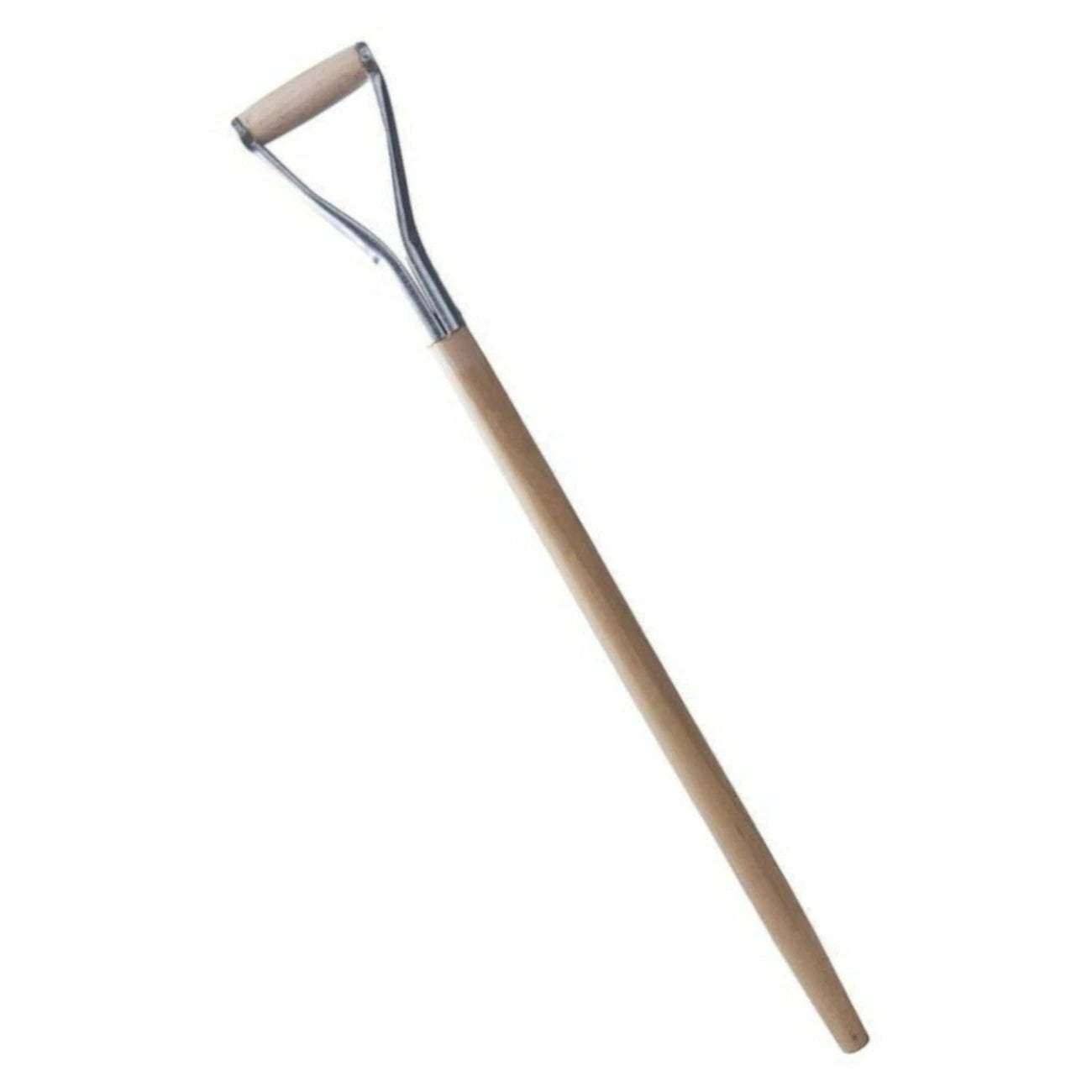 D Type 1m Long Solid Wooden Shovel Spade Fork Shaft with Metal Handle New ❀ D02