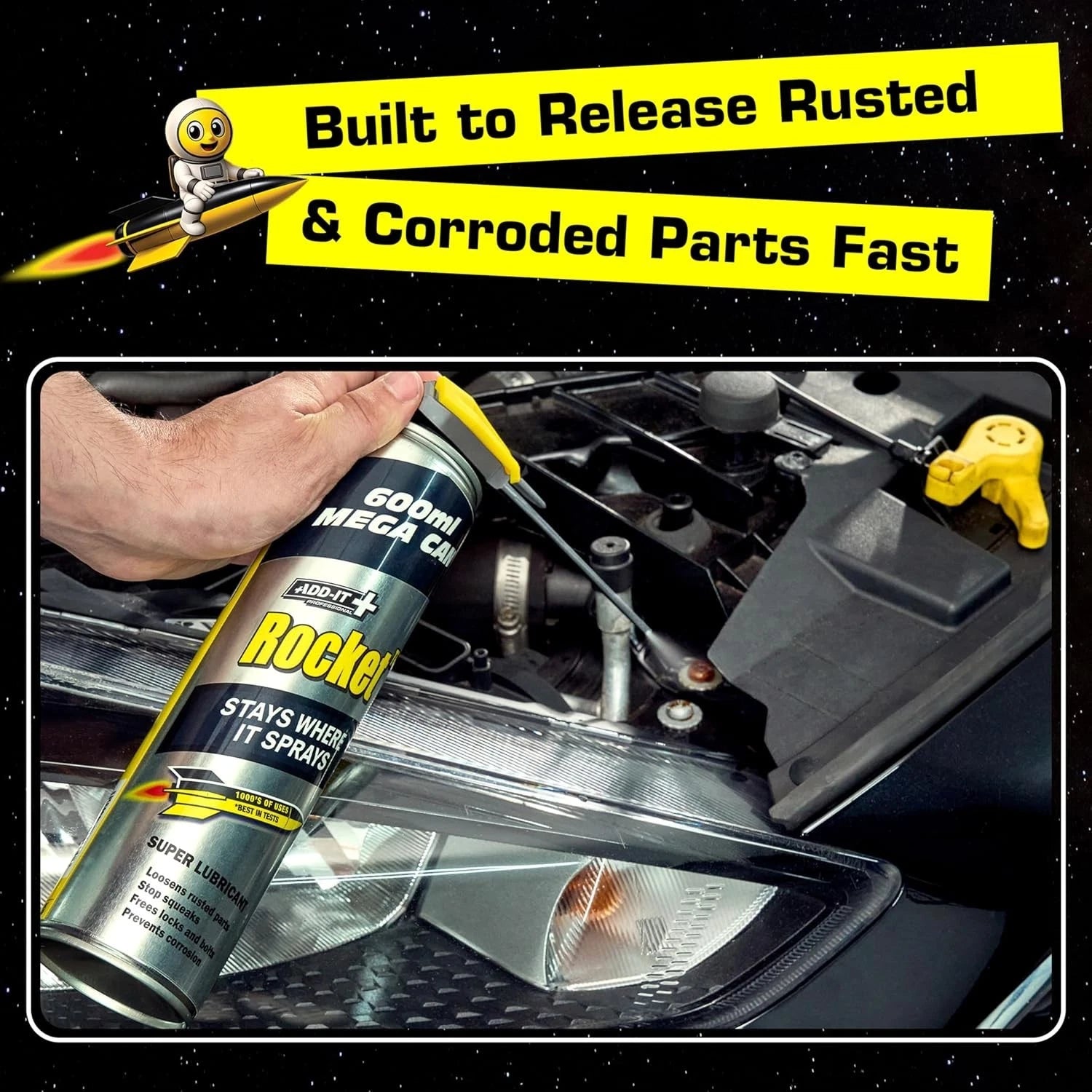 Rocket TT Super Tube Lubricant Spray 450ml | Rust Remover &amp; Anti-Corrosion