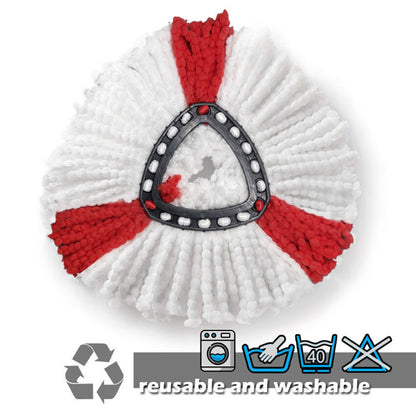 5-Pack Cleaning Turbo Microfiber Replacement Refill Mop Heads for Vileda Wring