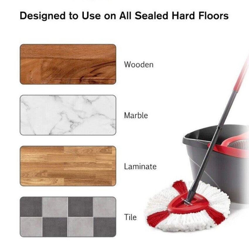 5-Pack Cleaning Turbo Microfiber Replacement Refill Mop Heads for Vileda Wring