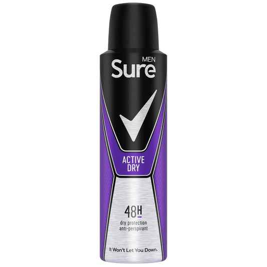 Sure Men Active Dry Anti-Perspiran<wbr/>t 48H Protection Active Dry Deodorant 150ml
