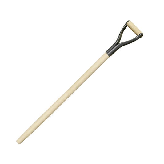 D Type 1m Long Solid Wooden Shovel Spade Fork Shaft with Metal Handle New ❀ D02