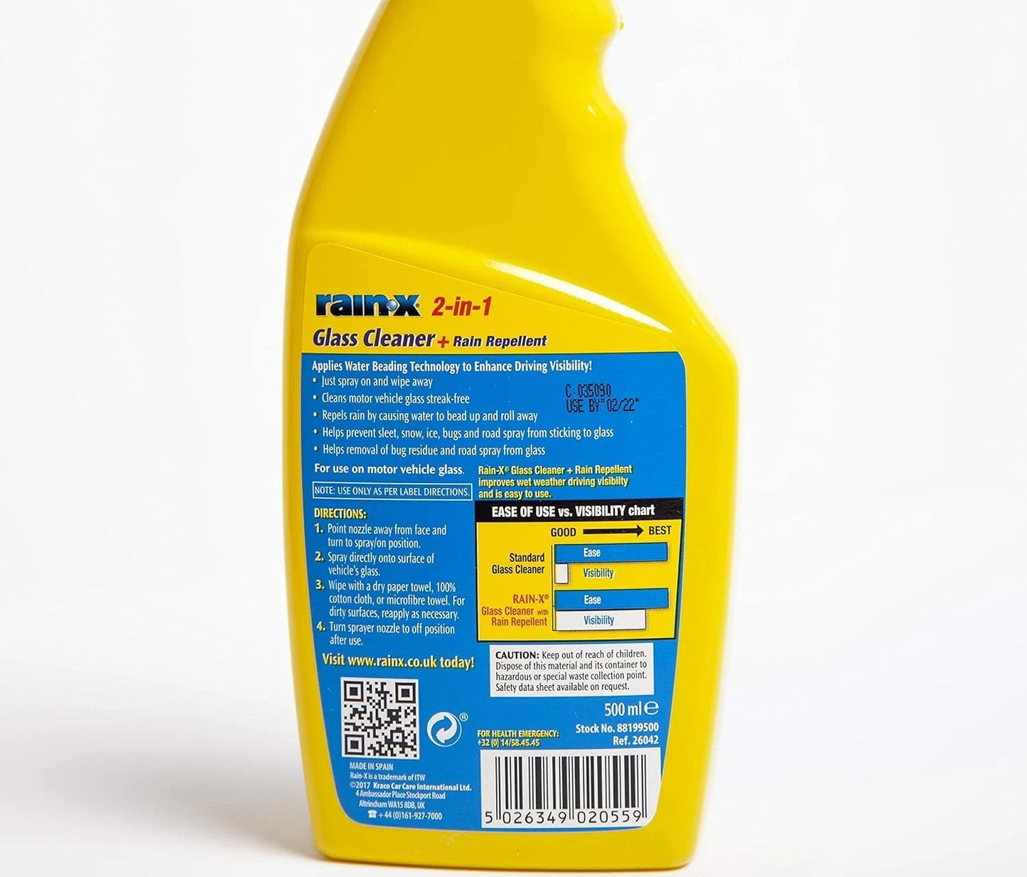 Rain-X Anti Fog Interior Spray for Car Windscreens &amp; Bathroom Mirrors 500ml