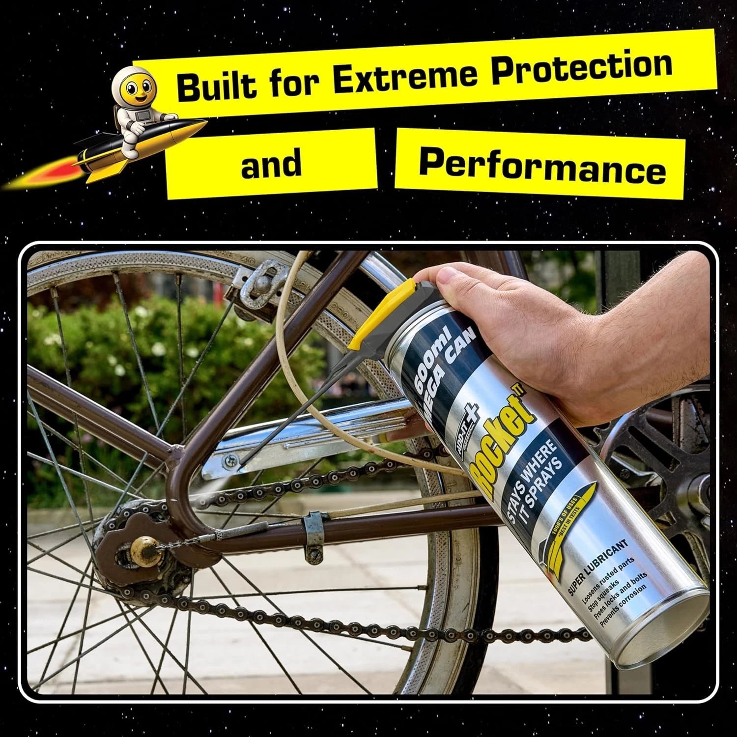 Rocket TT Super Tube Lubricant Spray 450ml | Rust Remover &amp; Anti-Corrosion