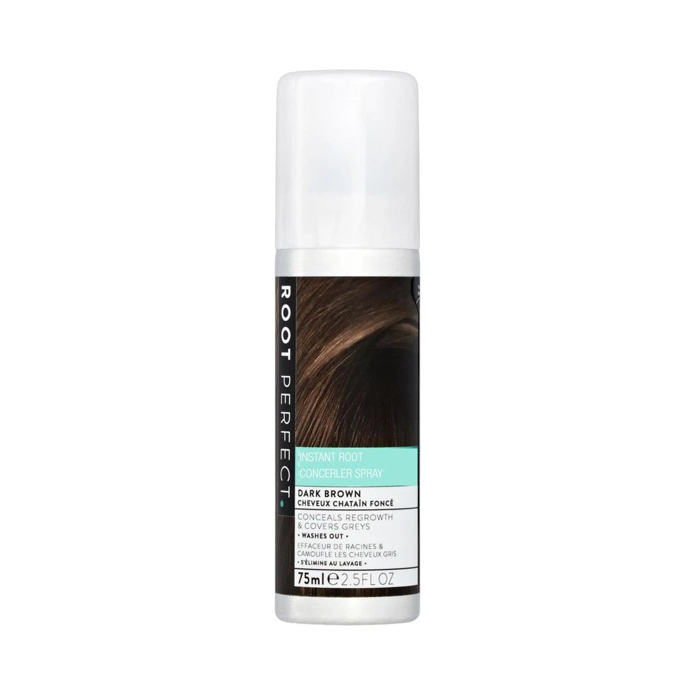 Root Perfect Dark Brown Hair Concealer Spray 75ml - Pack of 3